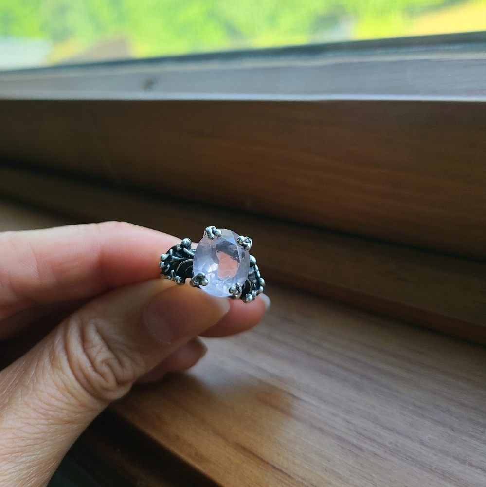 Bloodmilk Rose Quartz Ring